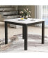 Фото #6 товара 5-Piece Grey Dining Set: Faux Marble Table, 4 Velvet Chairs