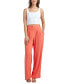 Фото #4 товара Juniors' High Rise Pleat-Front Wide Leg Pants