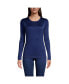 Women's Silk Interlock Long Sleeve Crewneck Long Underwear Top