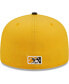 Men's Gold Salt Lake Bees Authentic Collection 59FIFTY Fitted Hat