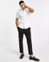 Фото #10 товара ASOS DESIGN Premium slim sateen shirt with mandarin collar in white