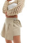 Фото #2 товара Only pleated mini skort in beige