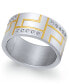 ფოტო #1 პროდუქტის Men's Two-Tone Modern Cubic Zirconia Ring