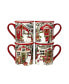 Фото #4 товара Snowman's Farmhouse 16 Piece Dinnerware Set