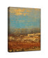 'Yellow River' Abstract Canvas Wall Art - 30" x 20"