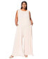 Фото #1 товара Plus Size Olson Wide Leg Pocket Jumpsuit