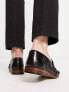 Фото #2 товара ASOS DESIGN loafers with weave detail in black leather