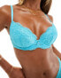 Фото #6 товара Ann Summer Sexy Lace Planet padded plunge bra in aqua