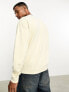 Фото #3 товара ASOS DESIGN oversized sweatshirt in washed beige with collegiate print