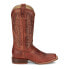 Tony Lama Camarillo Embroidered Wide Square Toe Cowboy Mens Brown Casual Boots