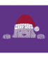 ფოტო #3 პროდუქტის Christmas Peeking Dog - Girl's Child Word Art Long Sleeve T-Shirt