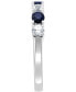 ფოტო #4 პროდუქტის EFFY® Blue & White Sapphire (1-1/10 ct. t.w.) Band in 14k White Gold. (Also available in Emerald and Ruby)