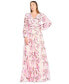 ფოტო #1 პროდუქტის Women's Long Sleeve Print Dress