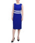 ფოტო #6 პროდუქტის Women's Elbow Sleeve Colorblocked Dress, 2 Piece Set