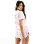 Boux Avenue cherry print short pyjama set in pink