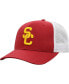 ფოტო #1 პროდუქტის Men's Cardinal, White USC Trojans Trucker Snapback Hat