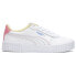 Фото #1 товара Puma Carina 2.0 Lace Up Womens White Sneakers Casual Shoes 38584919