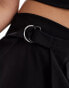 In The Style pocket detail tie side mini skirt in black