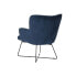 Фото #2 товара Кресло мягкое DKD Home Decor Синий Чёрный Металл 68 x 76 x 90 см