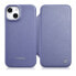 Фото #1 товара Skórzane etui iPhone 14 z klapką magnetyczne MagSafe CE Premium Leather jasno fioletowy