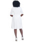 ფოტო #2 პროდუქტის Women's Caroline Crepe Scoop-Neck Dress