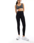 Фото #1 товара Monki seamless yoga high waist active gym leggings in black