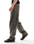 Dickies madison baggy fit denim jeans in overdye washed brown