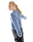 Фото #4 товара Vila wide cuff jumper in blue