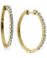 ფოტო #1 პროდუქტის Diamond Hoop Earrings (1/2 ct. t.w.) in 10k Gold ,10k White Gold or 10k Rose Gold