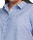 Фото #4 товара Plus Size Cotton Pin-Dot Camp Shirt