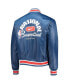 Men's Blue NBA 75th Anniversary Courtside Satin Full-Snap Jacket