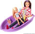 Фото #5 товара Barbie GHL93 – 3-in-1 Super Adventure Camper, Approx. 91 cm, Convertible Camper for Dolls with Pool, Pick-Up Truck, Boat and 50 Accessories, Great Toy Gift for Kids From 3 to 7 Years