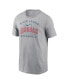 Фото #2 товара Men's Heather Gray Los Angeles Angels Home Team Athletic Arch T-Shirt