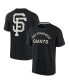 Фото #1 товара Men's and Women's Black San Francisco Giants Super Soft Short Sleeve T-shirt