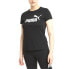 Фото #1 товара Puma Essential Logo Crew Neck Short Sleeve T-Shirt Womens Black Casual Tops 5862