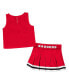 Toddler Girls Red Wisconsin Badgers Carousel Cheerleader Set