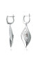 Фото #2 товара Suzy Levian Sterling Silver Cubic Zirconia Pave Stylish Drop Earrings
