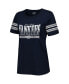 ფოტო #3 პროდუქტის Women's Navy New York Yankees Team Stripe T-shirt