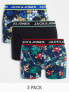 Фото #1 товара Jack & Jones 3 pack trunks in floral print