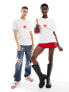 Nike unisex heart and sole graphic t-shirt in white M - фото #5