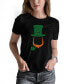 ფოტო #1 პროდუქტის Women's Leprechaun Word Art Crew Neck T-shirt