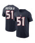 Men's Will Anderson Jr. Navy Houston Texans Player Name Number T-Shirt Синий, 2XL - фото #1