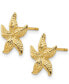 ფოტო #2 პროდუქტის Starfish Stud Earrings in 14k Yellow Gold