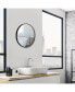 Фото #2 товара 16''Round Wall Mounted Bathroom Mirror Aluminum Alloy Frame Decor Mirror