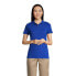 Women's School Uniform Short Sleeve Feminine Fit Mesh Polo Shirt