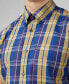 ფოტო #6 პროდუქტის Men's Irregular Check Short Sleeve Shirt