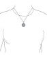 ფოტო #3 პროდუქტის Leo Zodiac Sign Astrology Horoscope Round Medallion Pendant For Men Women Necklace Antiqued Sterling Silver