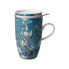 Фото #4 товара Кружка с чашей и крышкой Goebel Vincent van Gogh - Манделевое дерево синего цвета