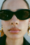Фото #2 товара Солнцезащитные очки в оправе из ацетата с волнистыми дужками ZARA