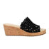 VANELi Cammie CutOuts Cork Wedge Womens Black Casual Sandals CAMMIE-312599 9, B, 9 M, Узкая - фото #1